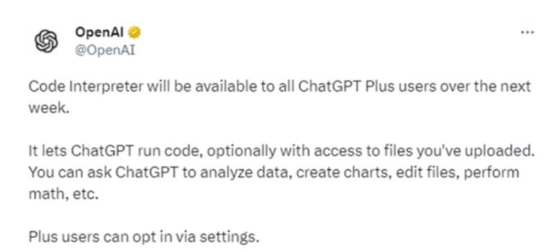 OpenAI：向所有ChatGPT+用户开放这一超级功能 - 科技前沿 - 倍可亲