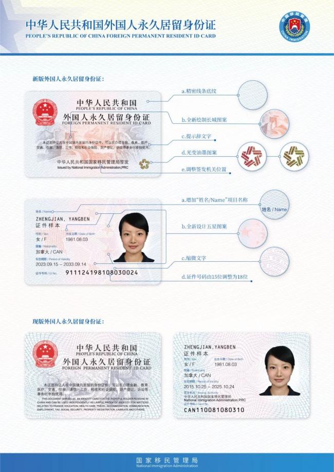 全新中国永居卡“五星卡”来啦 申请条件曝光