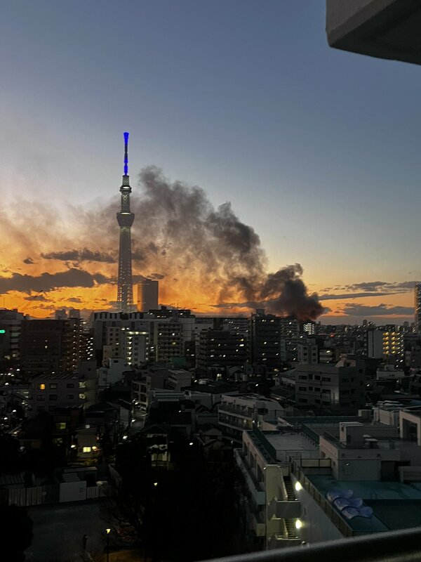 日本东京除夕夜民宅失火 延烧8屋酿2死