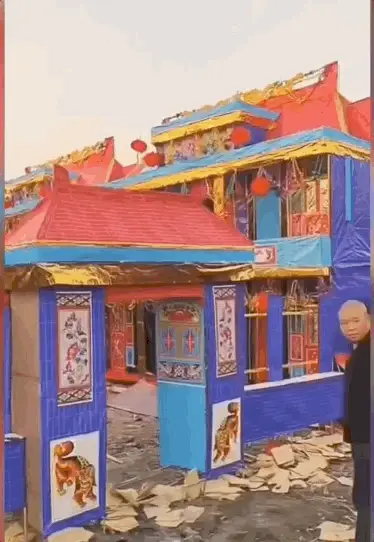 看了南通的纸扎别墅，才知道什么是阴间豪宅（组图） - 18