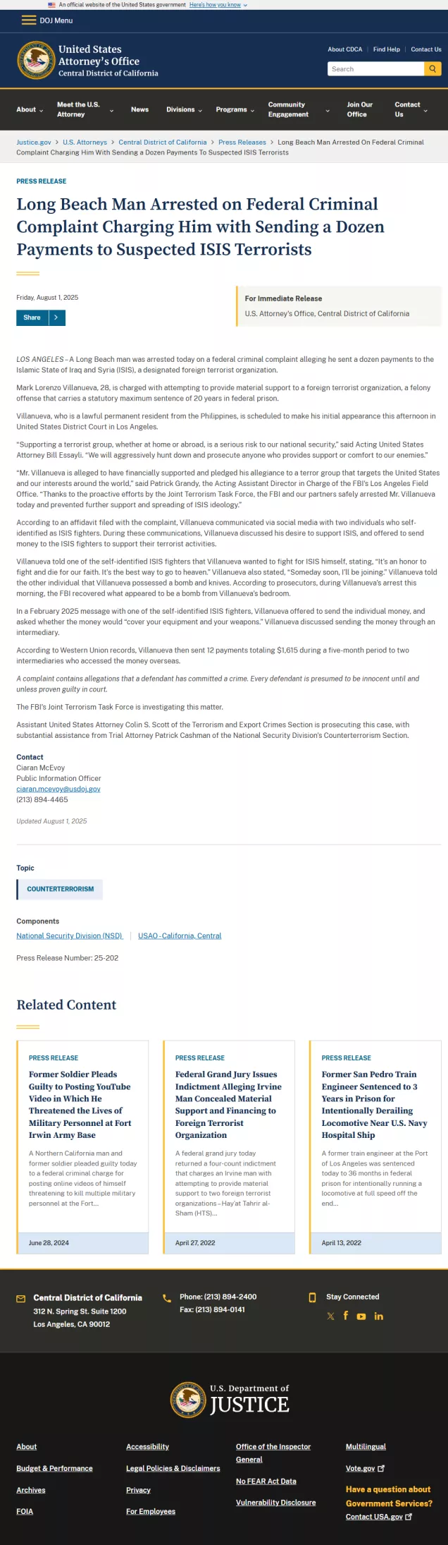 脊背发凉！LA竟藏有自杀性炸弹 恐怖分子还有绿卡