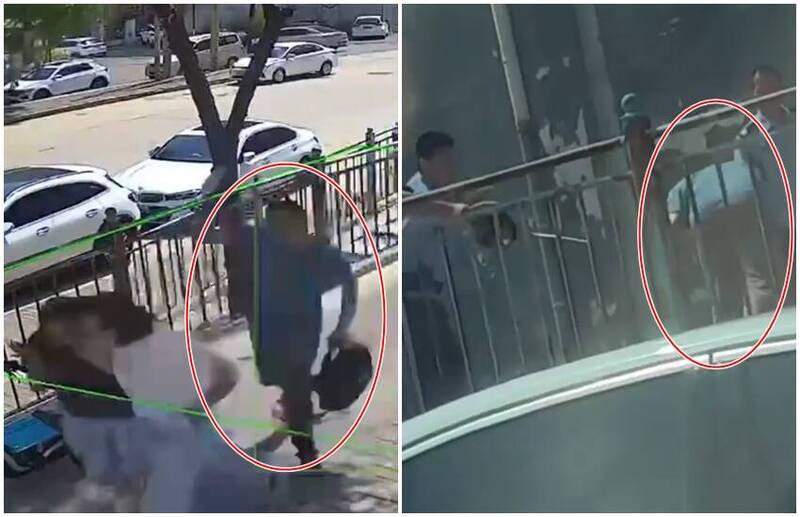 河北男当街疯砍路人 中国警竟无人敢上前制止……