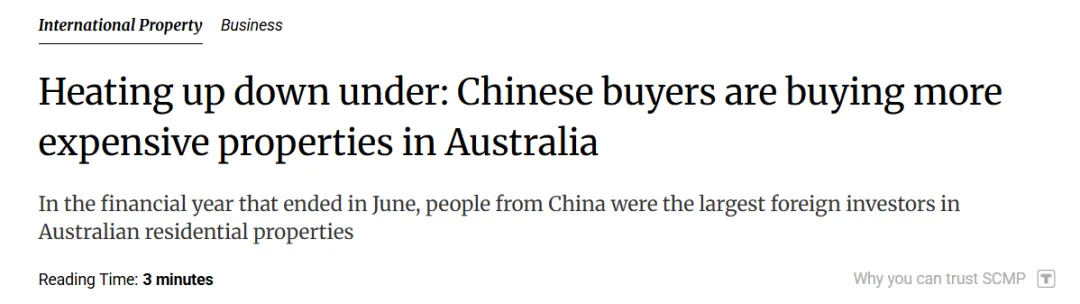 有大事发生？大批中国人，突然澳洲买房