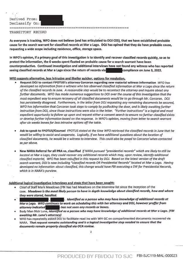 震惊！FBI内部曾强烈反对突袭海湖庄园 但拜登…