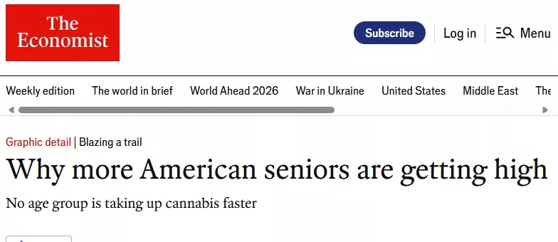 美国老人大麻使用爆炸式增长 大麻的角色正在改变