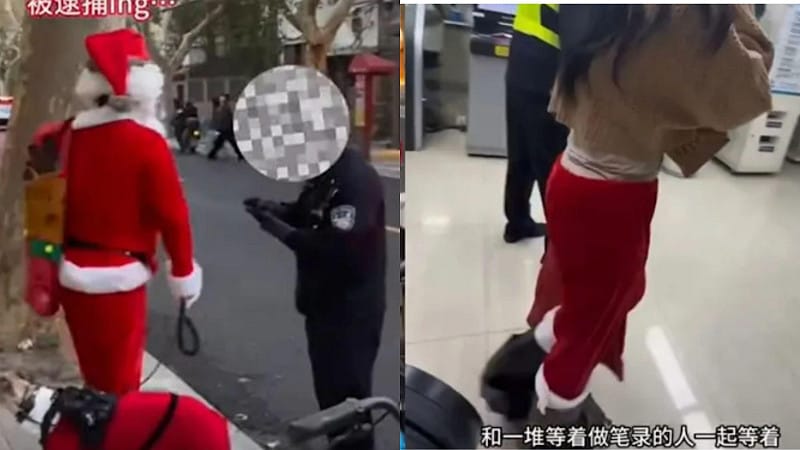 女子发糖竟被捕 惊见上海警局满是“圣诞罪犯”