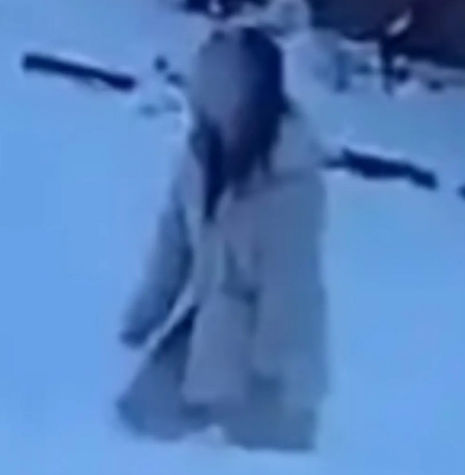 雪地现「白衣女冰凋」 警员走近, 惊见眼珠狂转