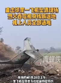 印度坠机 多位高官罹难
