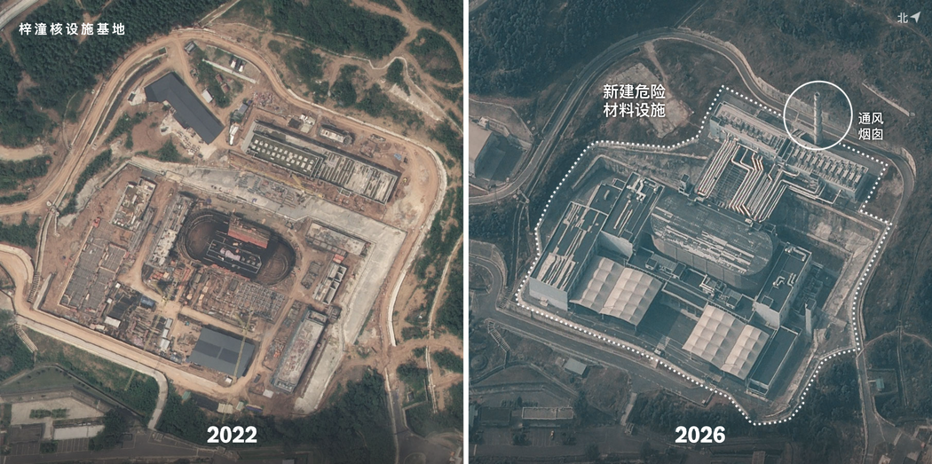 卫星图像显示中国正加速扩充核力量