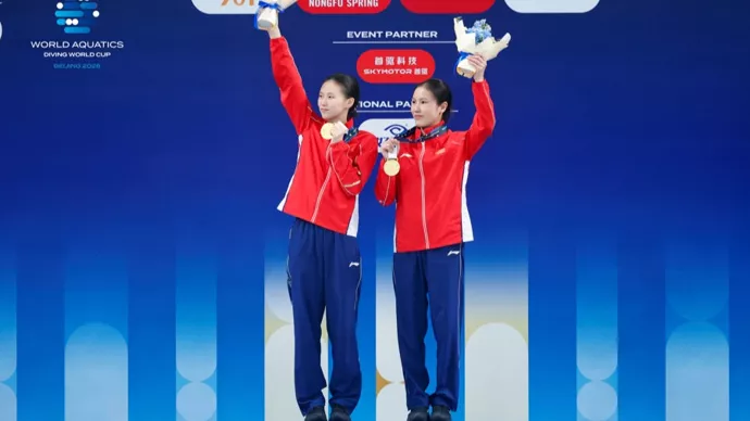 2026跳水世界杯决赛首日 中国队包揽全部5枚金牌