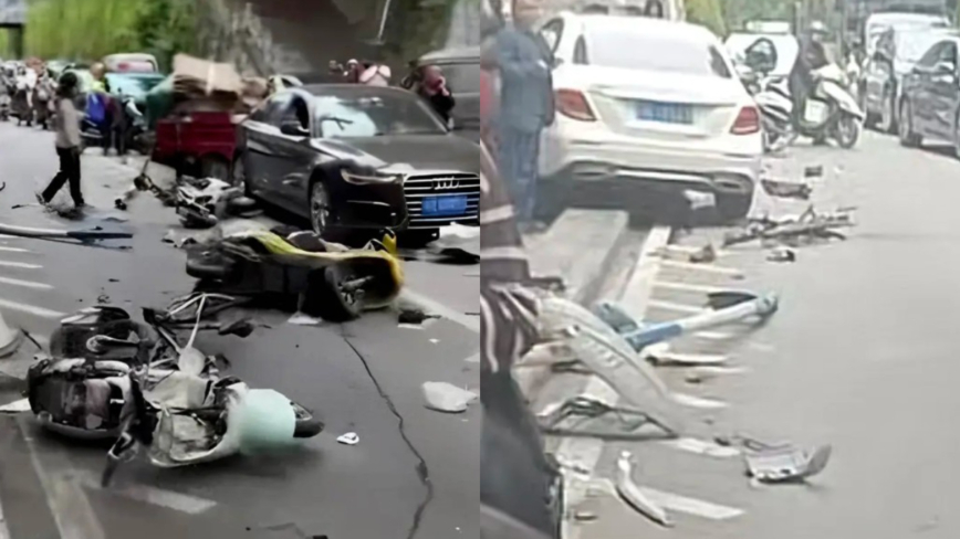 重庆肇事车撞倒多人 现场惨烈画面曝光